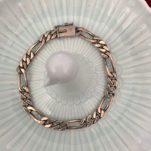 Pure silver chain bracelet